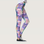 Leggings Palmiers tropicaux colorés de Luau Abstrait<br><div class="desc">Des leggings amusants avec un motif de palmiers inspiré des Luau hawaïens. Idéal pour des vacances à la plage ou un Luau hawaïen mariage,  du yoga sur la plage ou des vêtements de tous les jours.</div>