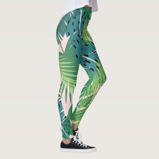 Leggings palmlederen patroon (Rechts)