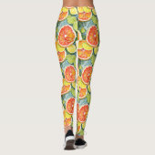 Leggings Pamplemousse, citrons, limons et oranges agrumes (Dos)