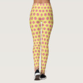 Leggings Pamplemousse rose Jaune Citrus Fruit de raisin (Dos)
