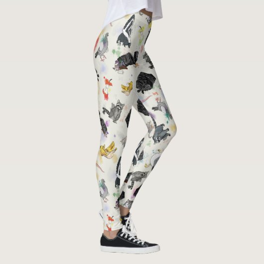 Leggings Panda et amis des ordures (Droite)