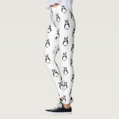 Leggings Panda géométrique (Gauche)