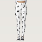 Leggings Panda géométrique (Devant)