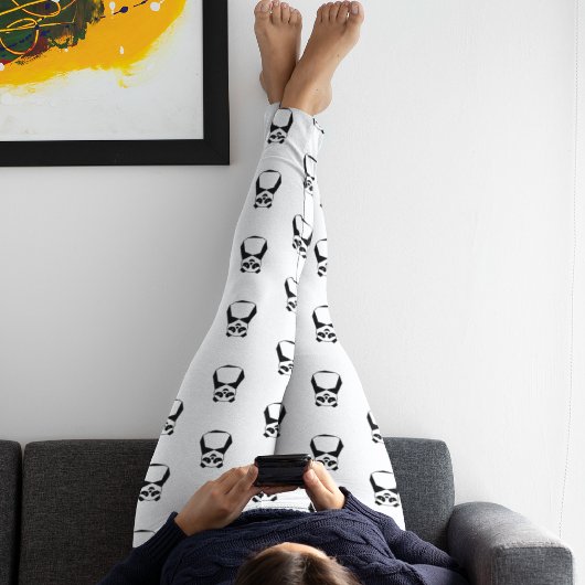 Leggings Panda géométrique