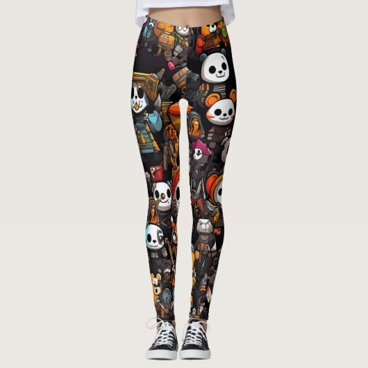 Leggings Panda Mania (Devant)
