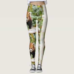 Leggings Panda rouge
