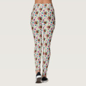 Leggings Panda Rouge Lotus Fleurs Henné (Dos)