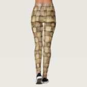 Leggings Panier d'artisanat Texture sans couture (Dos)