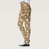 Leggings Panier d'artisanat Texture sans couture (Gauche)