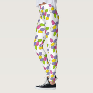 Leggings Paniers de Pâques mouchetés Oeufs de chocolat Bonb