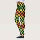 Leggings Panneau de contrôle Rasta Ombre jaune rouge (Gauche)