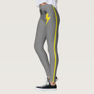Leggings Panneau Énergie Power Yellow Line