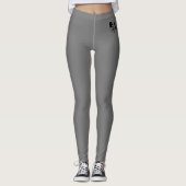 Leggings Panneau Énergie Power Yellow Line (Devant)