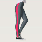 Leggings Panneau latéral gris clair obsidien chic (Droite)