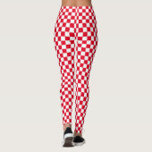 Leggings Panneau rouge blanc (Dos)