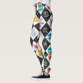 Leggings Panneau solaire Zodiac Calendrier Astrologie Thund (Gauche)