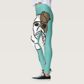LEGGINGS PANNEAUX YOGA BULLDOG (Gauche)