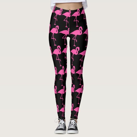 LEGGINGS PANNEAUX YOGA FLAMANT ROSE ROSE (Devant)