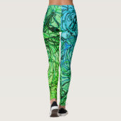 Leggings Pantalon abstrait de yoga (Dos)