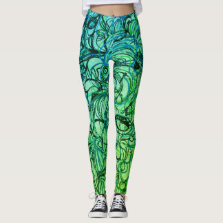 Leggings Pantalon abstrait de yoga