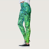 Leggings Pantalon abstrait de yoga (Gauche)