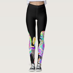 Leggings pantalon de caniche de roses indien