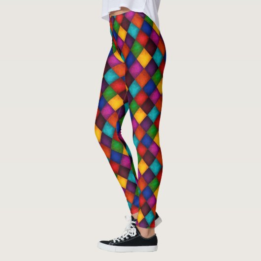 Leggings Pantalon de farceur ! Motif multicolore de (Gauche)