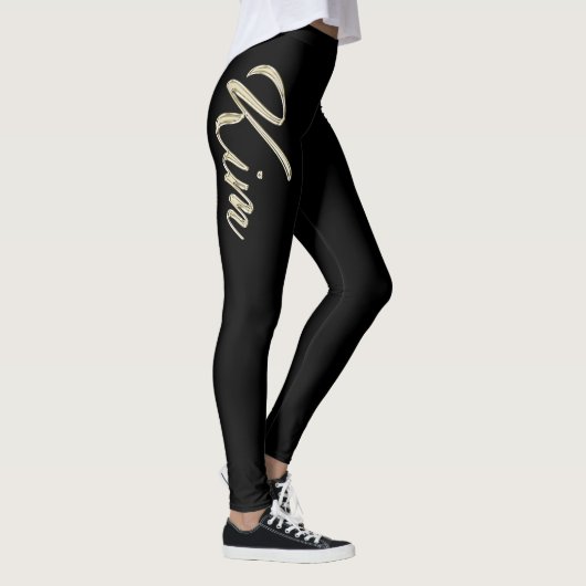 Leggings Pantalon de Kim White gold (Droite)