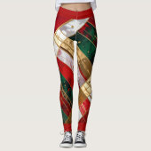 Leggings Pantalon de Noël fou (Devant)