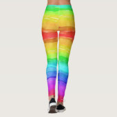 Leggings Pantalon de yoga arc-en-ciel (Dos)