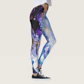 Leggings Pantalon de yoga bleu et violet (Droite)