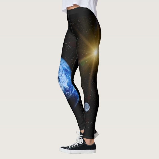 Leggings Pantalon de yoga d'aventure de l'espace (Gauche)