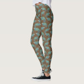 Leggings Pantalon de yoga de lézard vert (Gauche)