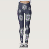 Leggings Pantalon de yoga de mandala d'aquarelle (Devant)
