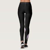 Leggings Pantalon de Yoga Floral Noir (Dos)