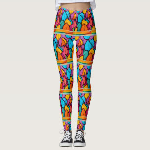 Leggings Pantalon de yoga funky brillant et amusant de long