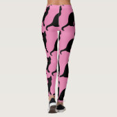 LEGGINGS PANTALON DE YOGA ROSE CHAT (Dos)