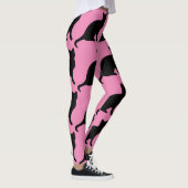 LEGGINGS PANTALON DE YOGA ROSE CHAT (Droite)