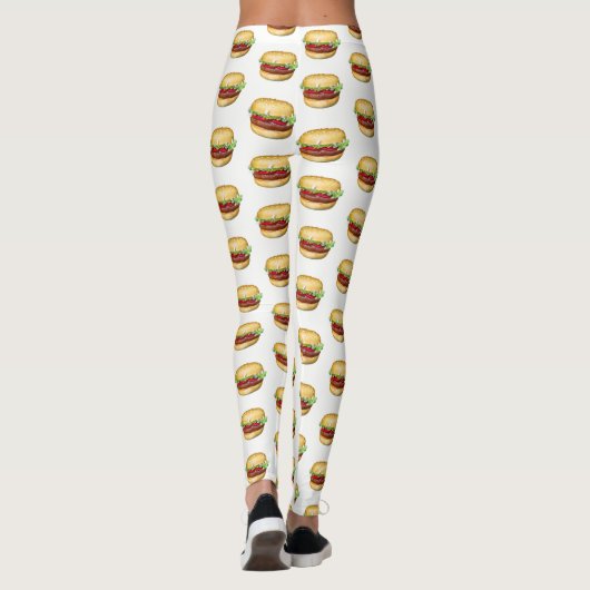 Leggings Pantalon d'hamburger (Dos)