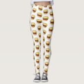 Leggings Pantalon d'hamburger (Devant)