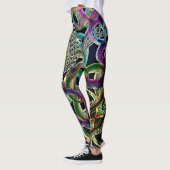 Leggings Pantalon du yoga des femmes de guêtres de l'espace (Gauche)