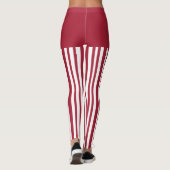 Leggings Pantalon Elf Rouge et Blanc (Dos)