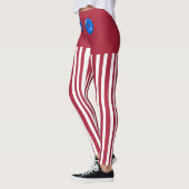 Leggings Pantalon Elf Rouge et Blanc (Gauche)