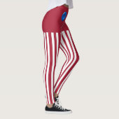 Leggings Pantalon Elf Rouge et Blanc (Droite)