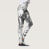 Leggings Pantalon extensible d'art de fleur de guêtres (Droite)