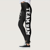 Leggings Pantalon/guêtres de yoga de RAM, noires (Gauche)