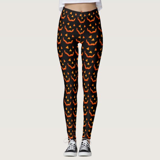 Leggings Pantalon Jack-o'Lantern (Devant)