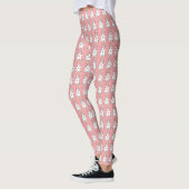 Leggings Pantalon lapin de Pâques Pantalon de Pâques rose (Gauche)