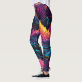Leggings pantalon montagne fluo (Gauche)