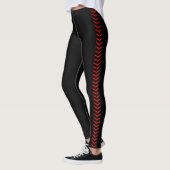 Leggings Pantalon noir de baseball féminin ou de softball e (Gauche)